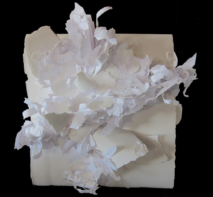 Paperpainting -- photo by Sienna M Potts -- artwork © Shelley Martin