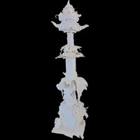 Temple Totem -- photo by Sienna M Potts -- artwork © Shelley Martin (click to see a larger version of the paper sculpture)